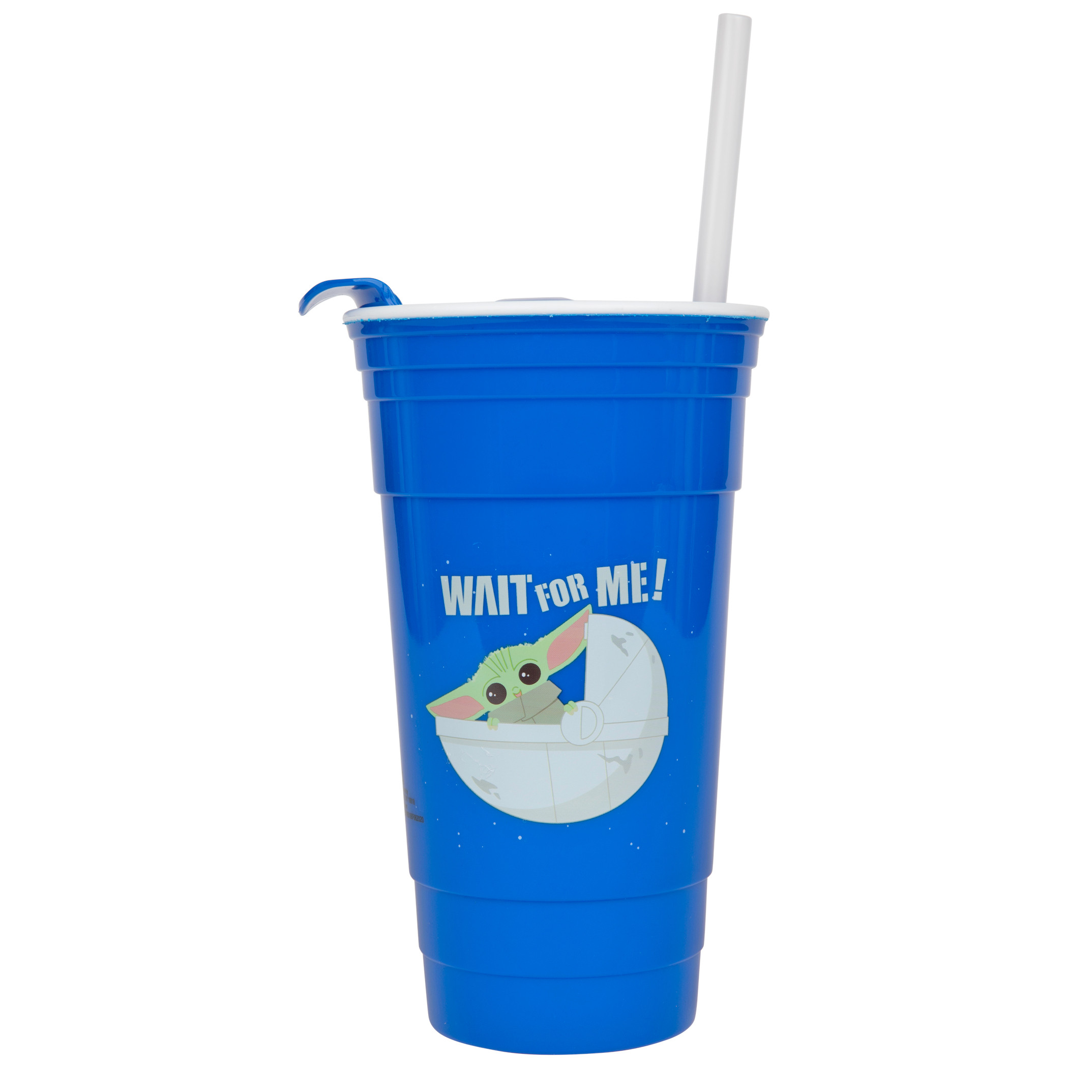 Star Wars The Child Grogu 32oz Plastic Party Cup with Lid and Straw